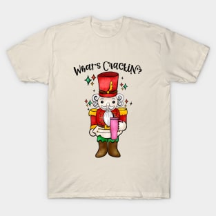 What's crackin' Nutcracker funny Christmas Stanley Cup inspired T-Shirt